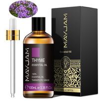 MAYJAM 100 ml čiobrelių gėlių eteriniai aliejai žvakių, muilo gamybai, pasidaryk pats kvepalams, oro gaivikliui, difuzoriui, padeda kraujotakai, kūnui atsipalaiduoti, jogai Thyme black