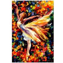 Pilnas 5D „pasidaryk pats“ deimantinis piešimas Mergina šokanti mozaika siuvinėjimas kryželiu namų dekoras, rankų darbo dovana 35x45cm orange