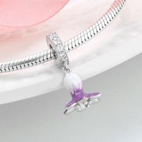 KATAOKA 925 Sterling Sidabras balta violetinė ryto šlovė smulkūs pakabukai karoliukai tinka originaliam dizainerio žavesiui apyrankės papuošalai žalia