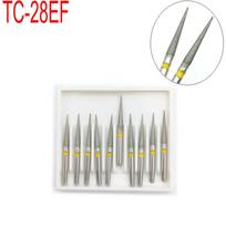 TC-28EF Dental Deimantiniai gręžtuvai Dia-burs poliruojantis išlyginamasis balinimo produktas, skirtas didelės spartos rankiniam instrumentui, vidutiniam FG 1,6 M white