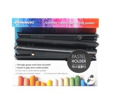Mungyo Soft Oil Pastels laikiklis, Kreidos laikiklis 2vnt., Puikiai tinka įvairaus dydžio pastelė black