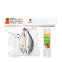Automatinis vakuuminis sandariklis maisto taupymo virtuvės pakavimo sandarinimo mašinos pakuotojas 1 ritinys 20 * 500 cm vakuuminis maišas white