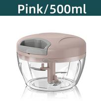 500/900 ml Rankinis česnako traukiklis Sukite daržovių pjaustytuvas Smulkintuvas Vaisių sūrio smulkintuvas Virimo priedai Virtuvės prietaisai Įrankis 500ML rožinė