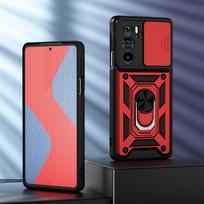 KEYSION atsparus smūgiams dėklas, skirtas Motorola Edge 30 Pro 20 Lite 20 Fusion X30 S30 Push Pull kameros apsaugos telefono dangtelis, skirtas MOTO E7i Power G200 for Edge 30 raudona