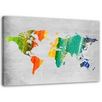 Canvas print Office Map Coloured 60x40 įvairiaspalvis