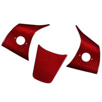 Anglies pluošto vairo įdėtas dangtelis, skirtas Tesla Model 3/Y priedams, vidaus modifikacijos vairo skydelis M3 Y forging black