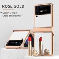 For Samsung Galaxy Z Flip 4 Case With Hinge Protection Light Luxury Electroplating Mirror Cover For Samsung Z Flip 4 5g Case For Galaxy Z Flip 4 auksas