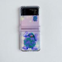 Animacinio filmo dangtelis, skirtas Samsung Galaxy Z Flip 3 4 5g PC Hard 3 in 1 Apyrankė Ins 2023 Naujas smūgiams atsparus mielas lokys telefono dėklas Conque For Samsung Z Flip 4
