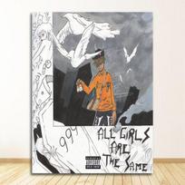 Tapyba Plakatas Sienos Namų Dekoras quadro cuadros Juice Wrld Mirties Lenktynės už Meilę Karštas Albumas Rap Hip Hop Muzikos Žvaigždės Meno Drobė 21cm×30cm NoFrame gray