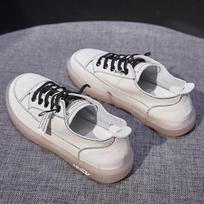 New Women's Shoes Cow Tendon Soft Soled Pregnant Women's Shoes Flat Soled Board Shoes 40 juoda