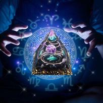 Orgonito piramidė Zodiako žvaigždynas Ožiaragis Ametistas