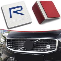 R DESIGN Grilio bagažinės lipdukas raidėms Logotipo ženkliuko grotelės Vardinės lentelės vardinė lentelė sidabras