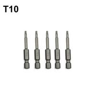 Professional Grade 1/4 Inch Hex Shank Torx Screwdriver Bits 5 Pieces