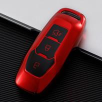 Electrolate TPU Car Smart Key Case Cover Shell Holder Raktų pakabukas, skirtas Ford Explorer Edge Fusion F150 Mondeo Mustang Protector rožinė