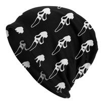 Bonnet Hats Horror Slasher Ghost Face Unisex Outdoor Beanie Caps Scream Sidney Prescott Film Skullies Ski Hat Cotton Head Cover One Size black