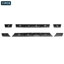 BMW 5/6/7 serijos F01 F02 F06 F07 F10 F11 F12 F13 oro kondicionieriaus šildytuvo mygtuko klavišo dangtelio remonto rinkinys jungiklio mygtuko dangtelis Black  11PCS