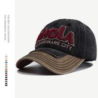 New Washed Cotton Snapback Baseball Caps Men Women Fashion Letter Embroidery Adjustable Hats Outdoor Sports Hip Hop Cap Unisex Adjustable vyno raudonos spalvos