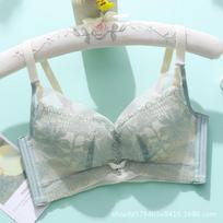 Summer Thin Women's Non-steel Ring Bra 40/90C gray