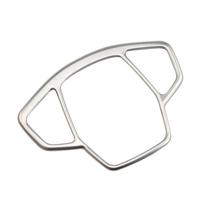Color My Life Car Interior Center Console Handbrake Button Cover Trim Sticker for Jeep Compass 2017- Renegade 2015 Stainless Silver white