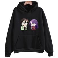 Kubo Won't Let Me Be Invisible Kubo Nagisa Cartoon Hoodie WOMEN Korean Style Manga/Comic Long Sleeve Clothing Aesthetic Harajuku L