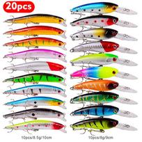 20 spalvų Mino rinkinys Road Ya Bait Mix Color 2 Dydis 2 Svoris žvejybos įrankiai Žuvies masalas