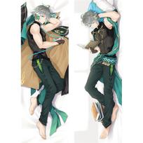 Genshin Impact Al Haitham Cosplay Long Body Pillow Case Peachskin Aihaitham Hugging Pillow Case Long Pillow Cover XMAS 40x120cm beige