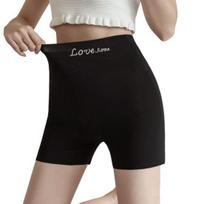 Moteriškos apatinės kelnaitės Apsauginės kelnės Besiūlės vientisos spalvos pilvo kontrolės Slim Fit Elatsic Moteriškos kelnaitės Vidiniai drabužiai M juoda