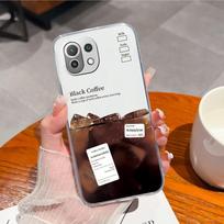 Telefono dėklas skirtas Xiaomi Poco M4 X5 Pro 11 Lite 5G NE 10 Lite Pro Cover mielas Panda telefono krepšys skaidrus matinis minkštas silikonas, atsparus smūgiams, skirtas Xiaomi buferiui Xiaomi 14 Pro 5G black