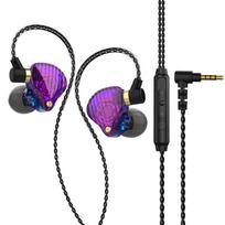 QKZ SK3 Dinaminis žiedas HiFi ausinės su kviečių laidiniu valdymu mobiliajam telefonui, kompiuteriui, žaidimams, įdedamos į ausis, sportinės, muzikinės ausinės įvairiaspalvis