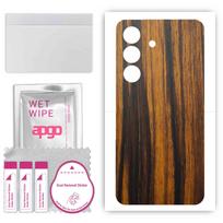 apgo Odos lipdukų plėvelės folijos vinilas, skirtas BACK, suderinamas su Samsung Galaxy S24+ Plus, atsparus įbrėžimams, lengvai montuojamas – Tigerwood
