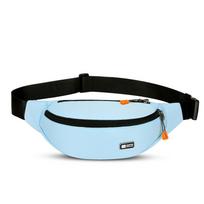 Unisex juosmens krepšys krūtinės krepšys Crossbody Bag Hip Waist Pack diržas piniginė Drobė mėlyna