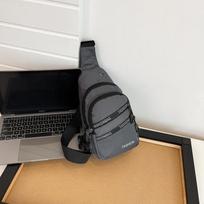 Unisex krūtinės krepšys Paprastas laikymo krepšys Lengvas kelioninis maža kuprinė Crossbody Bag Mada Kasdieniai vienetiniai krepšiai pilka spalva
