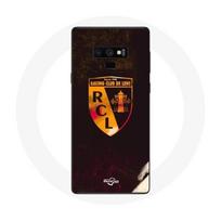 Coque Samsung Galaxy Note 9 rcl lens orange fond noir juoda