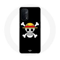 Coque Oppo A54 5G Drapeau One Piece Pirate Rap et Chapeau de Paille