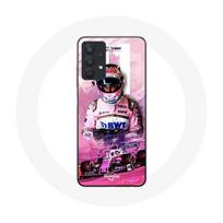 Coque pour Samsung Galaxy A32 5G Formule 1 Sergio Pérez Pilote de F1 Rose rožinė
