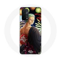 Coque pour Oppo A74 5G One Piece Joyeux noël Zoro Anime Manga