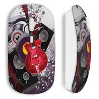 Souris sans Fil Guitare rouge graphic style