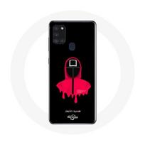 Case - Samsung - Galaxy A21S - Soft - Black - Squid Game square mask