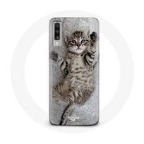 Coque pour Samsung Galaxy A70 Chaton Bengal mignon