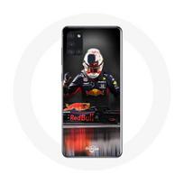 Maniacase Case for Samsung Galaxy A21S Formula 1 Max Verstappen F1 Driver Red Bull RB15 juoda