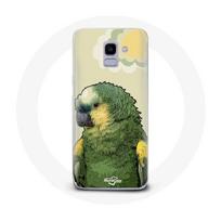 Coque pour Samsung Galaxy A8 2018 Amazone Perroquets Vert žalia