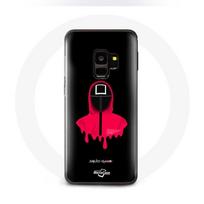 Coque pour Samsung Galaxy S9 Squid Game masque carré