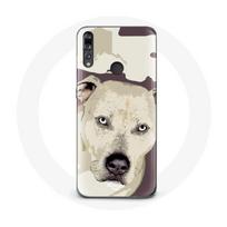Case - Huawei - P30 Lite - Pitbull Dog - Soft - Synthetic Protection balta