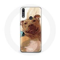 Dėklas - Huawei - P30 Lite - Ruda - Amerikiečių pitbulterjeras - Minkštas ruda
