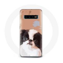 Coque pour Samsung Galaxy S10 Épagneul Japonais Chien