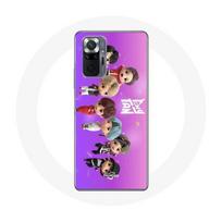 Coque pour Xiaomi Redmi Note 10 Pro BTS TinyTAN Animation Affiche RM Jin Suga J-Hope Jimin Jungkook Et V Mic Drop Danse