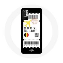 Coque pour Xiaomi Redmi Note 10 5G Billet d'avion Bruxelles Belgique