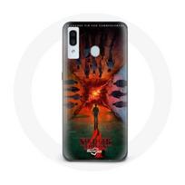 Coque pour Samsung Galaxy A40 Stranger Things Saison 4 Affiche Equipages de la Nouvelle Théorie
