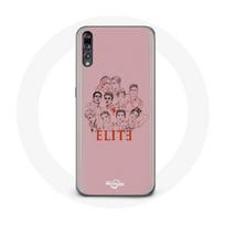 Coque pour Huawei P20 Pro Elite Saison 5 Affiche personnages Fanart Logo