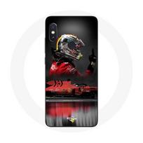 Coque pour Xiaomi Redmi Note 5 Pro Formule 1 Sebastian Vettel Pilote automobile F1 Rouge raudona